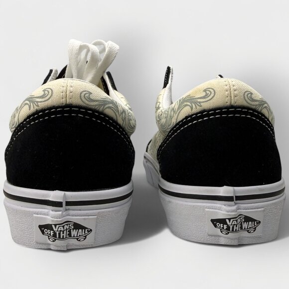 Vans Raven Skull Old Skool VN000D3HBMW Suede Black True White Size W7/M5.5 - Picture 5 of 11